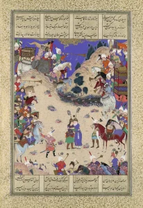 Faridun Embraces Manuchihr', Folio 59v