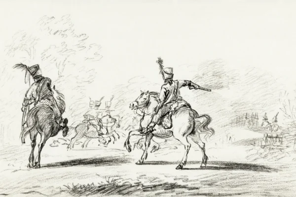 Cavalry fight Jean Bernard (1775-1883)